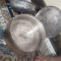 دیگ مسی با ماهیتابه سالم|ظروف پخت‌وپز|رامیان, |دیوار