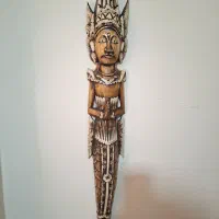 مجسمه چوبی کمیاب سرخپوست