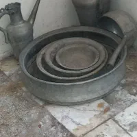 ۷ قطعه ظروف مسی قدیمی