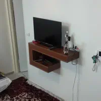 میز تلویزیون دیواری چوبی