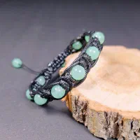 انواع دستبند های سنگی لا بافت چرم|جواهرات|شیراز, شهرک مدرس|دیوار