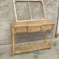 کنسول تلویزیون کلاسیک فرانسوی چوب طبیعی|بوفه، ویترین، کنسول|چهاردانگه (تهران), |دیوار