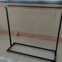 رگال لباس و آینه قدی چراغ دار