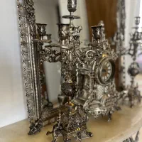 اینه شمعدان برنزی|صنایع دستی و سایر لوازم تزئینی|یزد, |دیوار