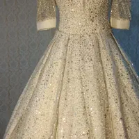 لباس عروس دست دوز پارچه ترک|لباس|کرمانشاه, |دیوار