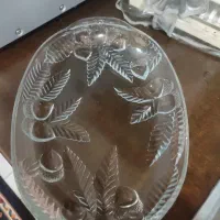 سینی کریستال اصل وکاسه بزرگ