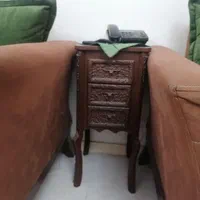 میز تلفن چوبی