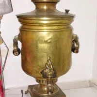 سماور روسی و سماور زغالی قدیمی