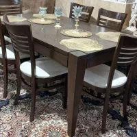 میز ناهار خوری تمام چوب مرغوب سفارشی راش اصل نو