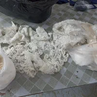 لباس عروس به همراه مقداری پنل و تور|لباس|آمل, |دیوار