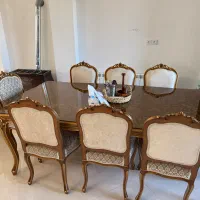 مبلمان و ناهار خوری استیل ۸ نفره|میز و صندلی غذاخوری|نوشهر, |دیوار