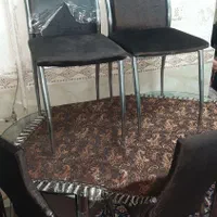 یک عددمیزناهارخوری  میزشیشه ای ۴نفره|میز و صندلی غذاخوری|شیراز, گود عربان|دیوار