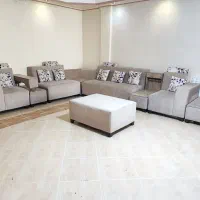 مبلمان هفت نفره راحتی ال در حد نو 7 نفره تمیز سالم