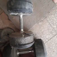 دمبل ۳۰کیلوی ک جفتش میشه 60کیلو|تجهیزات ورزشی|خرمآباد, |دیوار