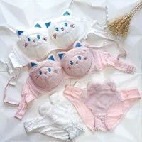 ست شورت سوتین تدی لباس زیر پشمی گربه ای روز دختر