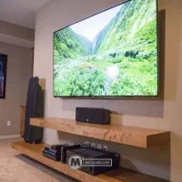 شلف دیواری چوب و   MDF|کتابخانه، شلف، قفسههای دیواری|شیراز, کوشک میدان|دیوار