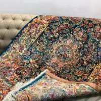 فرش تمام ابریشم کارتبری،|فرش|بجنورد, |دیوار