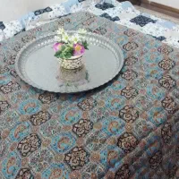 لحاف کرسی 4/20 در 4/20 متر مربع با وسط ترمه سلطنتی