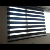 پرده زبرا ترک نو نو دو عدد هر کدام دو متر