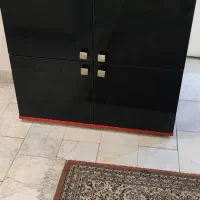 جا کفشی قرمز مشکی