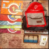 ست ، کوله و چرتکه و کارت و کتاب