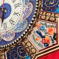 ساعت دیواری مینا کاری|ساعت دیواری و تزئینی|تهران, شهرک پرواز|دیوار