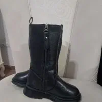 بوت بچگانه چرم با تودوزی پشمی|کفش و لباس بچه|بروجن, |دیوار