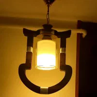 ۴ عدد لوستر چوبی نو بسیار شیک|لوستر و چراغ آویز|گرگان, |دیوار