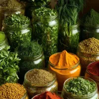 فروش انواع سبزیجات خشک و ادویه جات