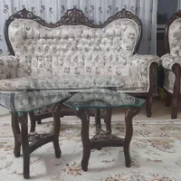 مبل سلطنتی ۹ نفره کارکرده|مبلمان خانگی و میز عسلی|اصفهان, شاهزید|دیوار