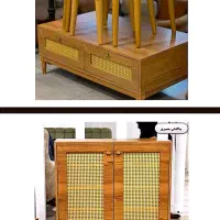 ست حصیری شش تیکه کیفیت شرکتی|مبلمان خانگی و میز عسلی|خمینی‌شهر, |دیوار