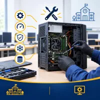 سرویس دوره ای کامپیوتر و لپتاپ های مدارس