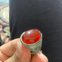 عقیق سرخ کهنه همراه رکاب|جواهرات|گنبد کاووس, |دیوار