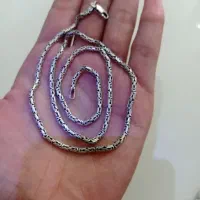 گردنبند نقره مدل ترک سیاه قلم