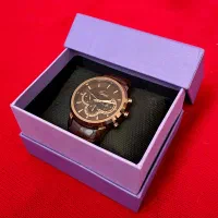 ساعت برند فیانس موتور میوتای ژاپن بند چرم درجه یک