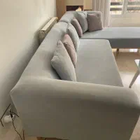 مبل راحتی با کیفیت و فوم فشرده ،پاف و میز سفید|مبلمان خانگی و میز عسلی|تهران, میرداماد|دیوار