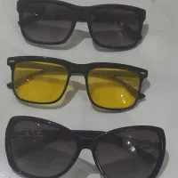 دوعینک دودی و یک عینک زردمخصوص رانندگی در شب|زیورآلات و اکسسوری|سبزوار, قصبه اب یمین|دیوار