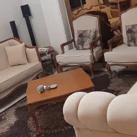 ست مبلمان ۸ نفره فرانسوی با میزنهار خوری ۶ نفره