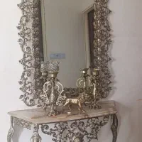 میزتلوزیون آینه شمعدان برنز