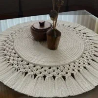 فروش لوستر و رانر مکرمه و رافیا با تخفیف فوری|پرده، رانر، رومیزی|تهران, فاطمی|دیوار
