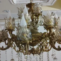 لوستر برنج|لوستر و چراغ آویز|اسلام‌شهر, شهرک قائمیه|دیوار