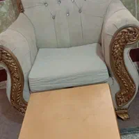 مبل 7نفره بامیزعسلی|مبلمان خانگی و میز عسلی|تربت‌حیدریه, حسنی بالا|دیوار