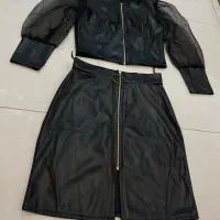 لباس مجلسی چرم و شومیز ساتن|لباس|علیآباد کتول, |دیوار