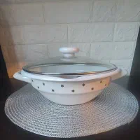 قابلمه سرخ کن بخارپز لعابی تایلندی اصل نایاب