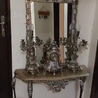 آینه و شمعدان برنز