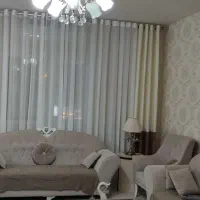 پرده حریر پانچ دوزی شده