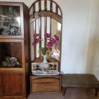 جا کفشی و جالباسی چوبی