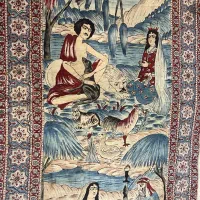 پرده قلمکار۲عددقدیمی