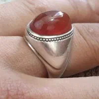 عقیق سرخ کهنه یمنی