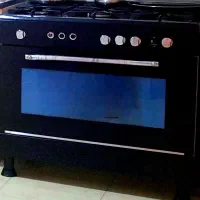 گاز ۵ شعله و هود و صفحه روی کابینتی